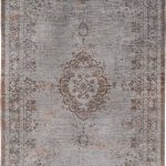 rugs Louis De Poortere LX8257 Fading World Medaillon Grey Ebony