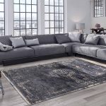 rug Louis De Poortere LX8263 Fading World Medaillon Mineral Black interior