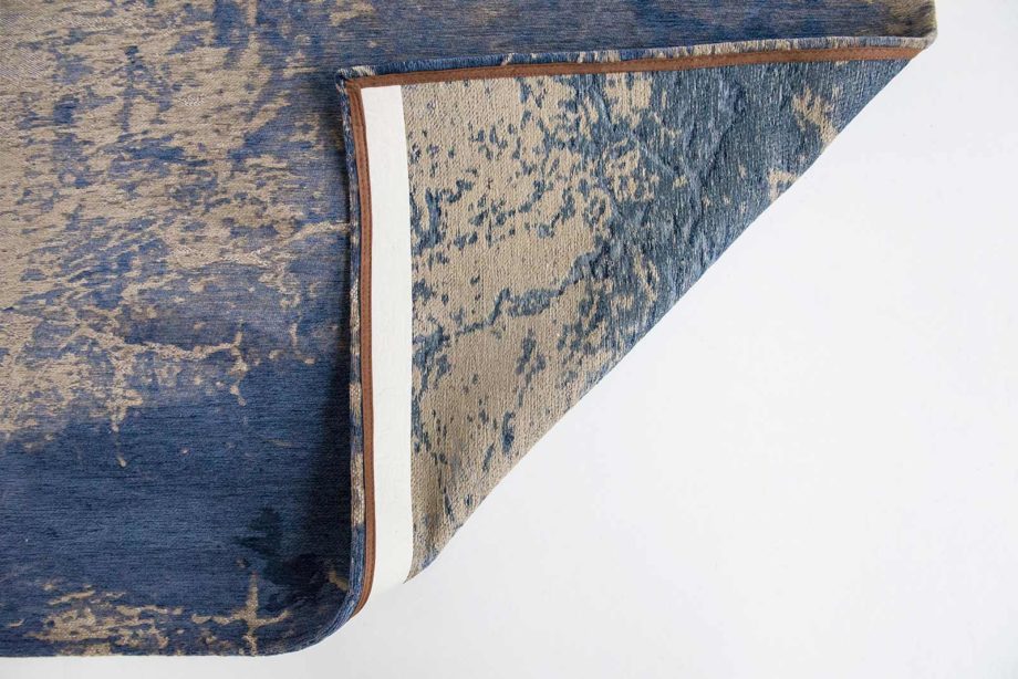 rugs Louis De Poortere LX8629 Mad Men Cracks Abyss Blue back