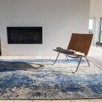 rugs Louis De Poortere LX8629 Mad Men Cracks Abyss Blue interior