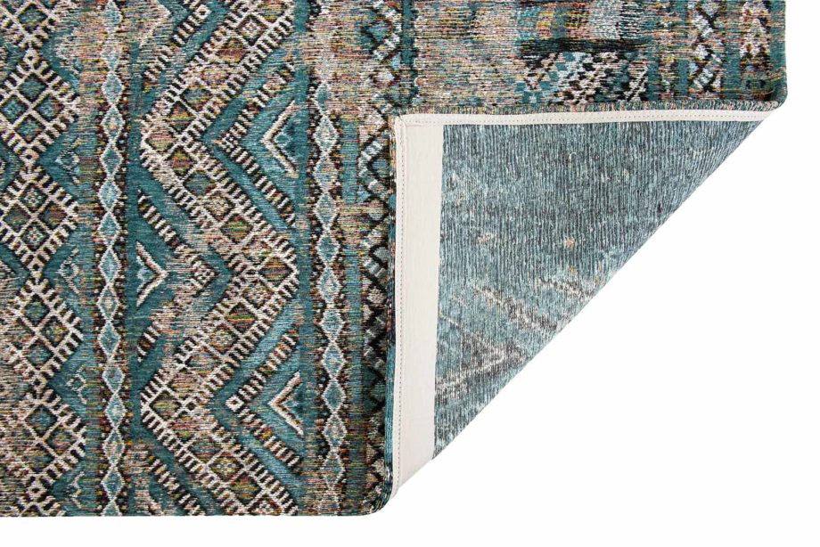 Louis De Poortere rug LX 9110 Antiquarian Kilim Zemmuri Blue back