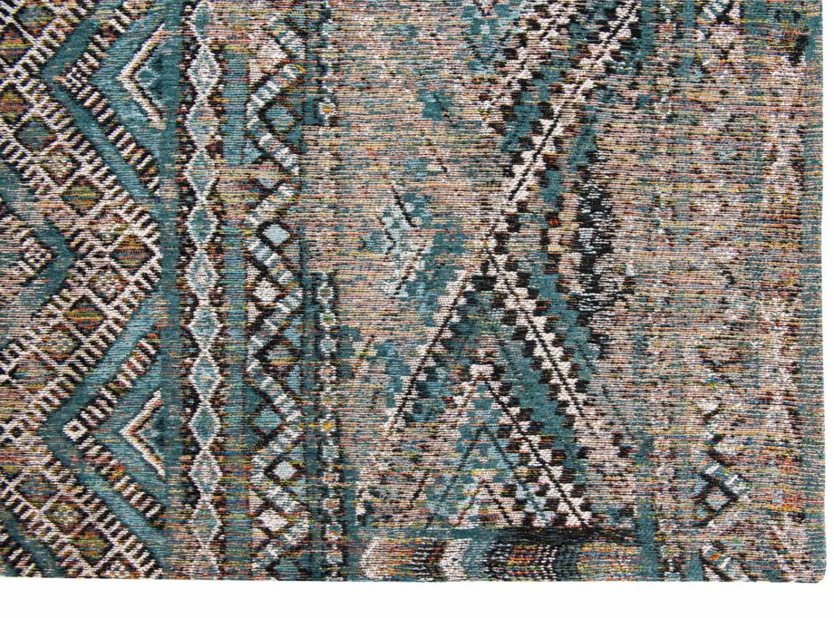 Louis De Poortere rug LX 9110 Antiquarian Kilim Zemmuri Blue corner