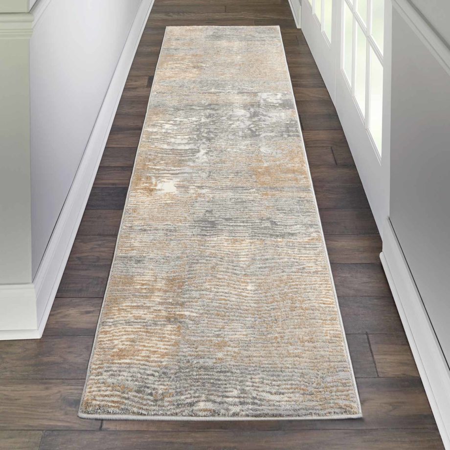 Nourison rug SOLACE SLA01 GRYBG GREY BEIGE 2x7 099446756725 interior 1