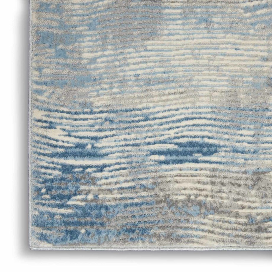 Nourison rug SOLACE SLA01 IVGBL IVORY GREY BLUE 5X7 099446756800 CRW C