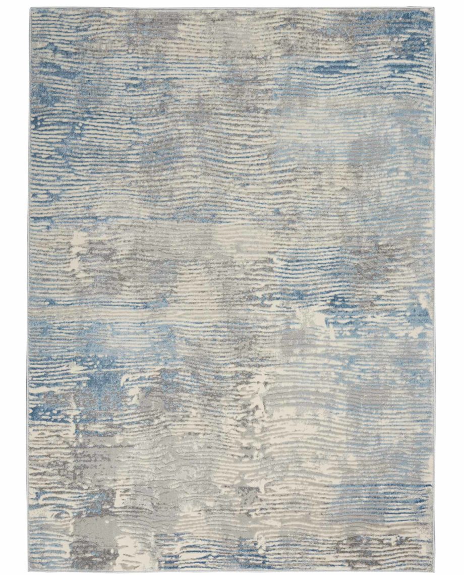 Nourison rug SOLACE SLA01 IVGBL IVORY GREY BLUE 5X7 099446756800 flat 1 C