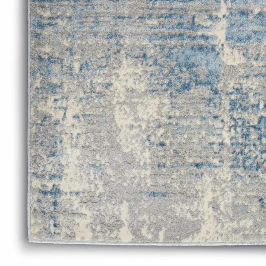 Nourison rug SOLACE SLA02 IVGBL IVORY GREY BLUE 5X7 099446756848 CRW C