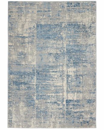 Nourison rug SOLACE SLA02 IVGBL IVORY GREY BLUE 5X7 099446756848 flat 1 C