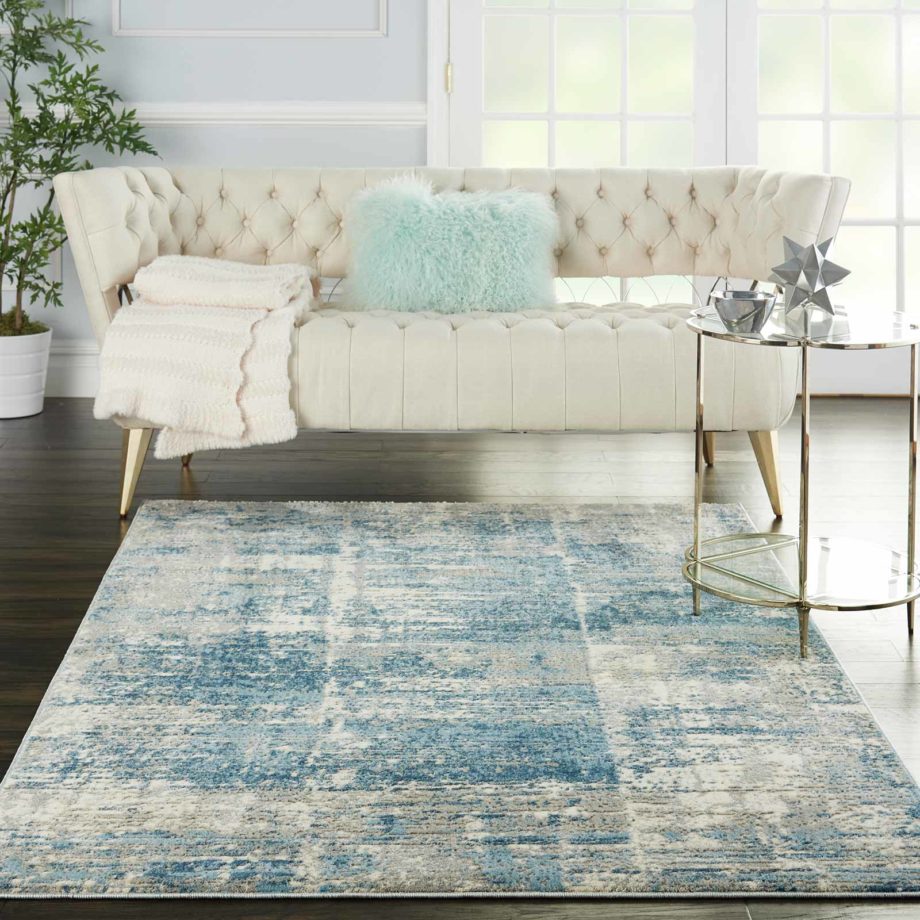 Nourison rug SOLACE SLA02 IVGBL IVORY GREY BLUE 5X7 099446756848 interior 1 C