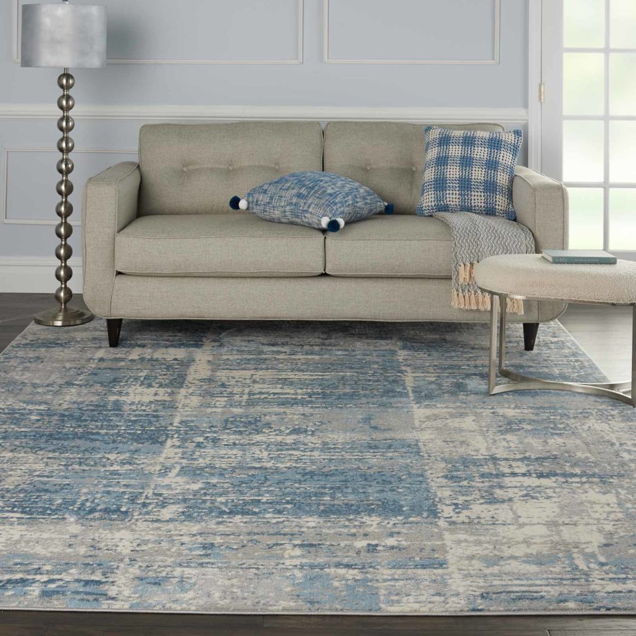 Nourison rug SOLACE SLA02 IVGBL IVORY GREY BLUE 8x10 099446756824 interior 1 C