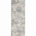 Nourison rug SOLACE SLA03 IVGBL IVORY GREY BLUE 2x7 099446756923 flat 1 C