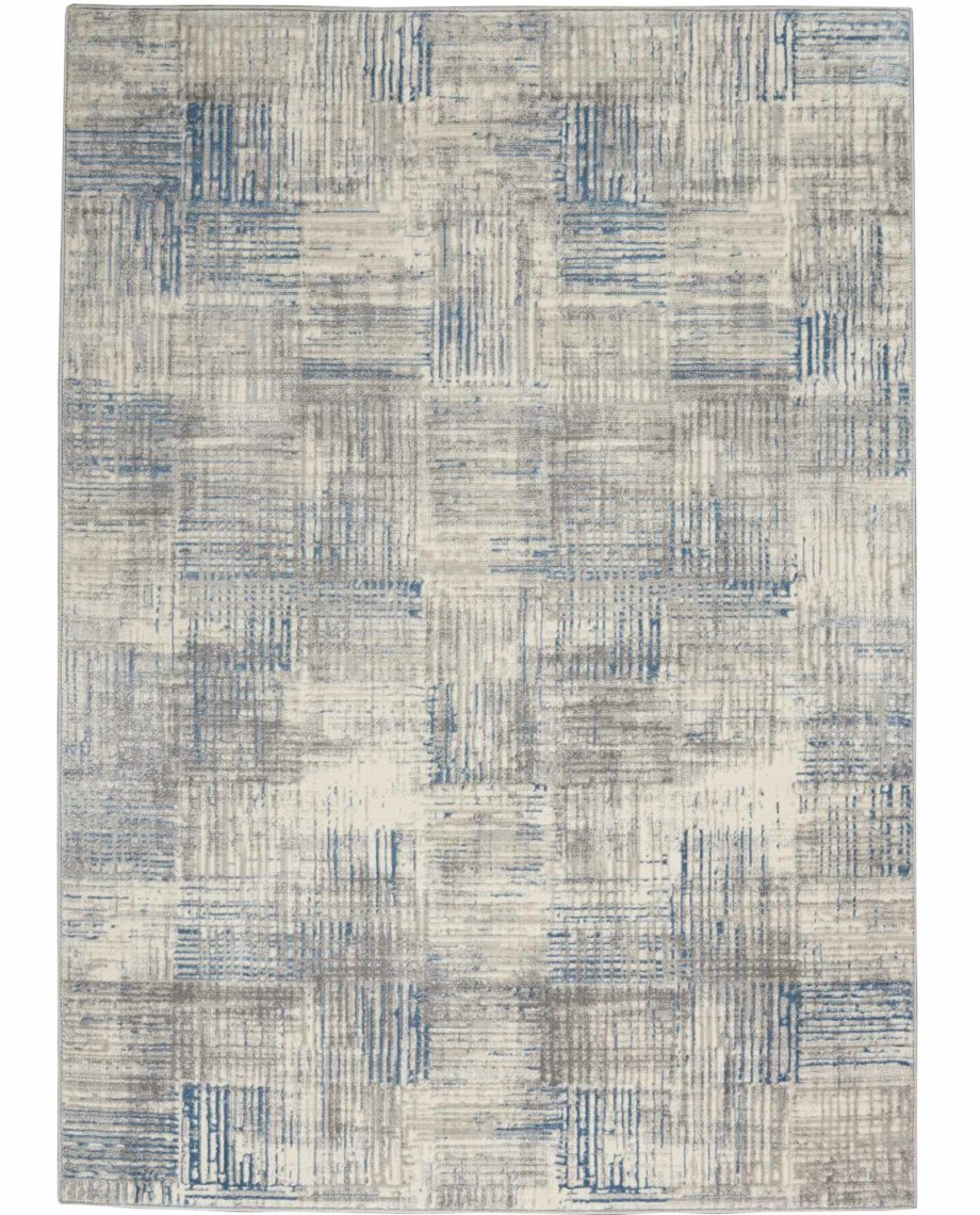 Nourison rug SOLACE SLA03 IVGBL IVORY GREY BLUE 5X7 099446756893 flat 1 C