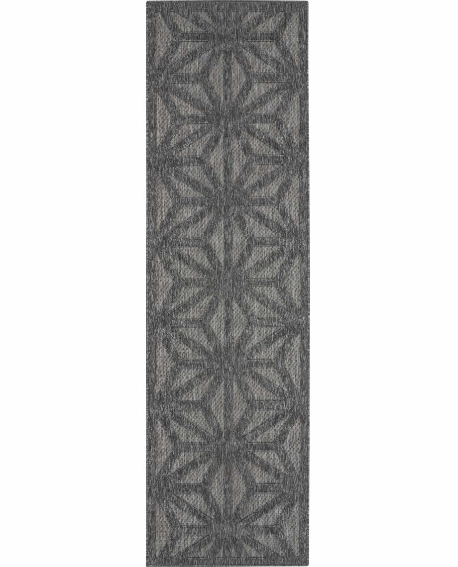 Nourison rug COZUMEL CZM01 DKGRY DARK GREY 2x8 099446198693