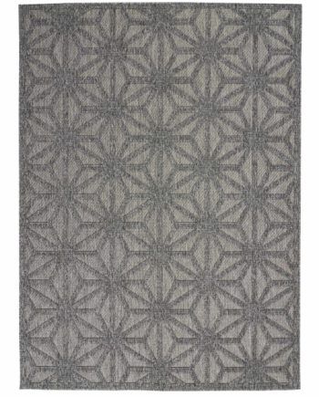Nourison rug COZUMEL CZM01 DKGRY DARK GREY 5X7 099446198785