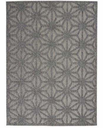 Nourison rug COZUMEL CZM01 DKGRY DARK GREY 5X7 099446198785