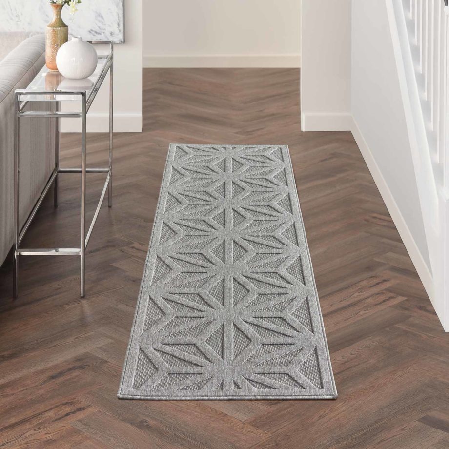 Nourison rug COZUMEL CZM01 LTGRY LIGHT GREY 2x8 099446199591 interior 1