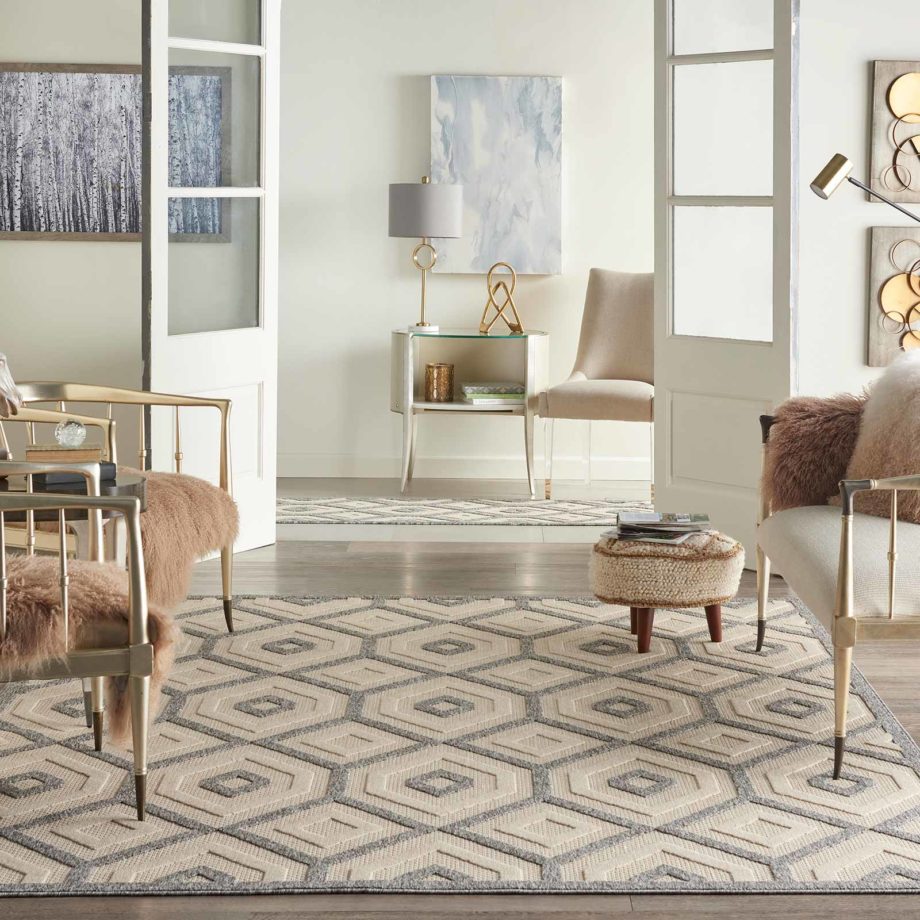 Nourison rug COZUMEL CZM02 CREAM 8x10 099446225375 interior 1