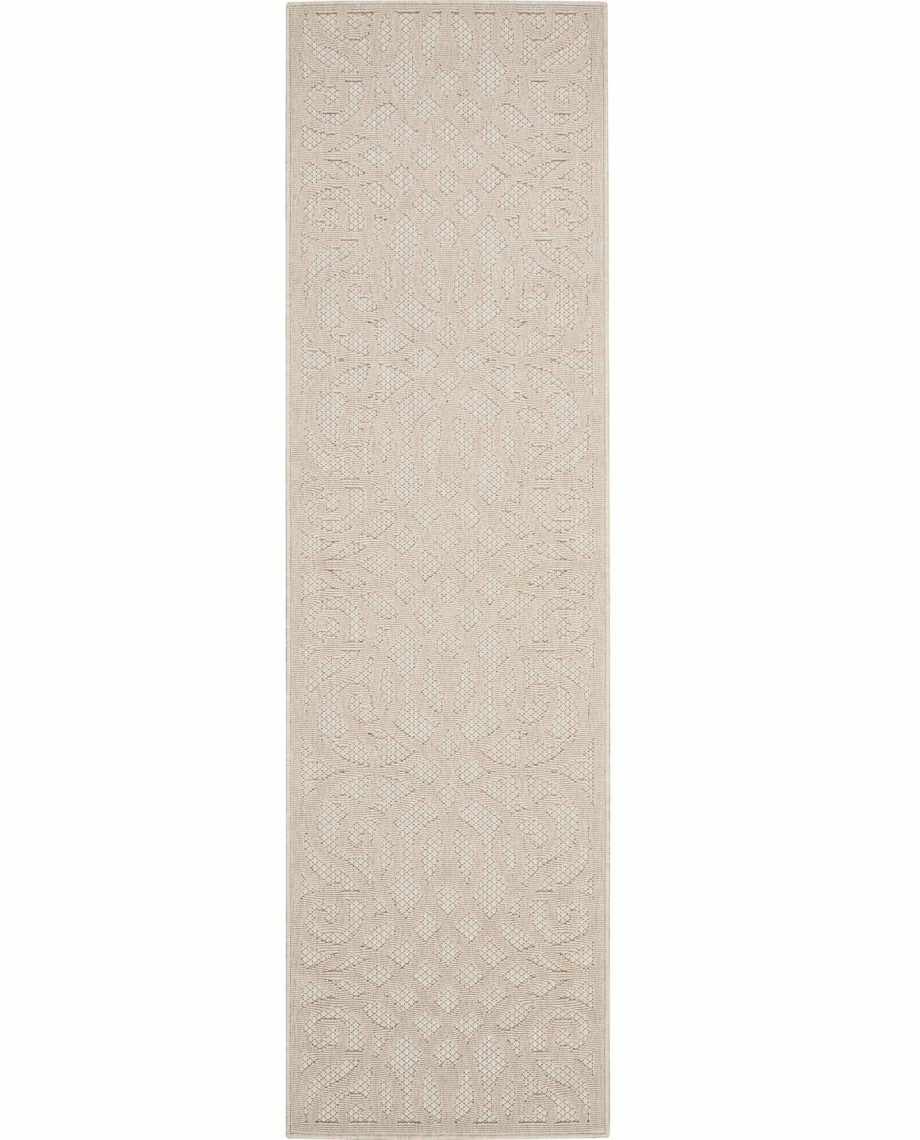 Nourison rug COZUMEL CZM04 CREAM 2x8 099446526816