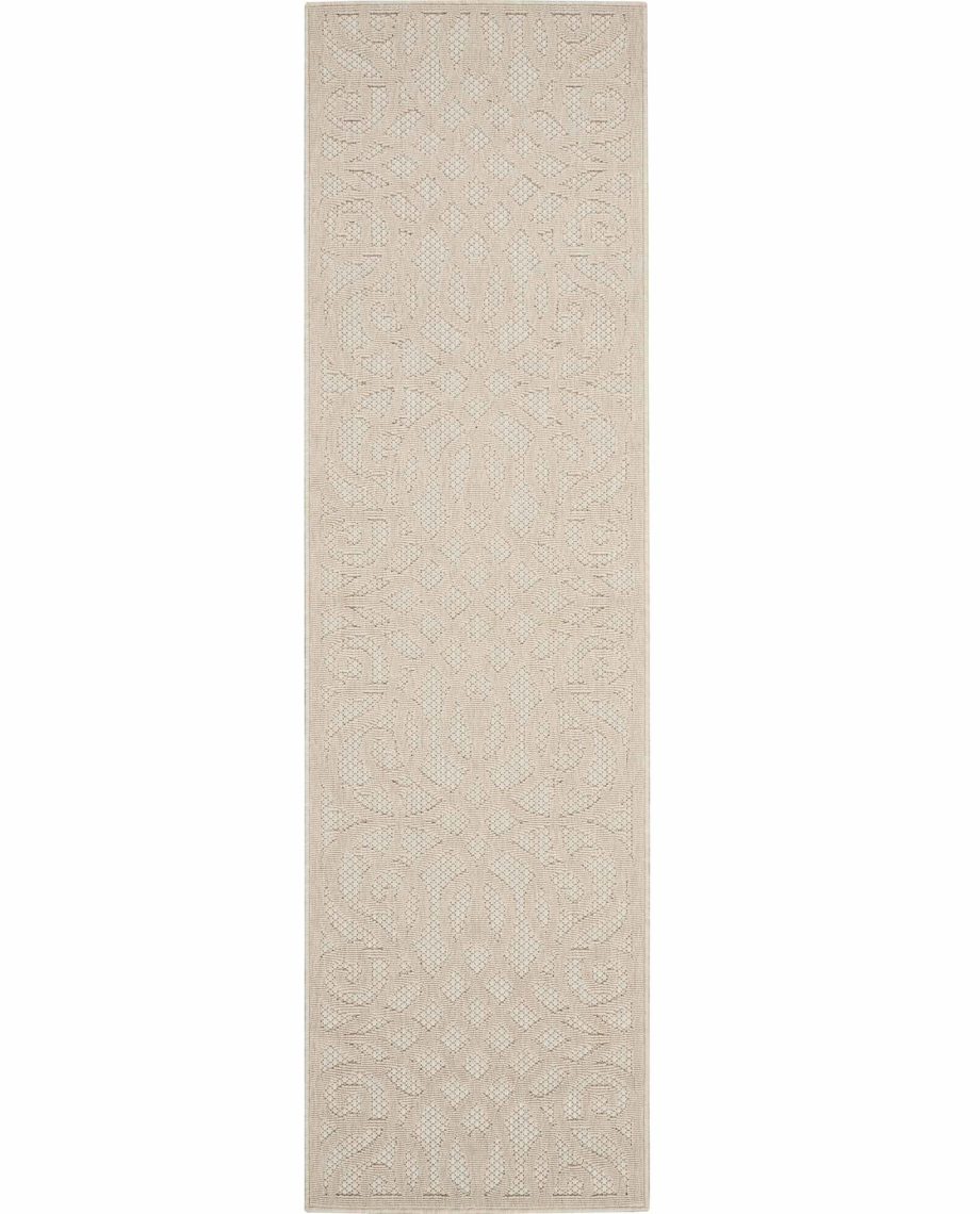 Nourison rug COZUMEL CZM04 CREAM 2x8 099446526816