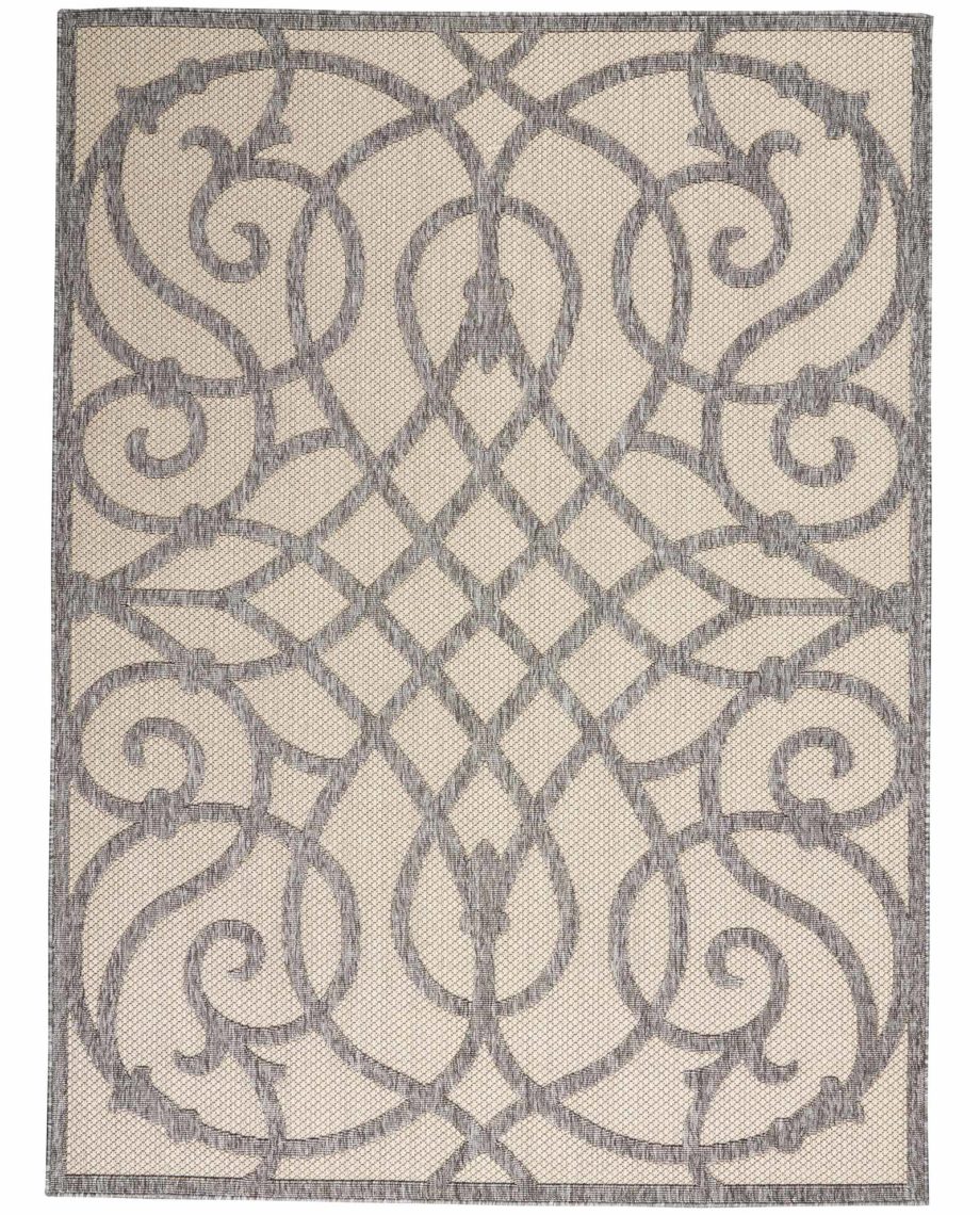 Nourison rug COZUMEL CZM04 CRMGRY CREAM GREY 5X7 099446768599