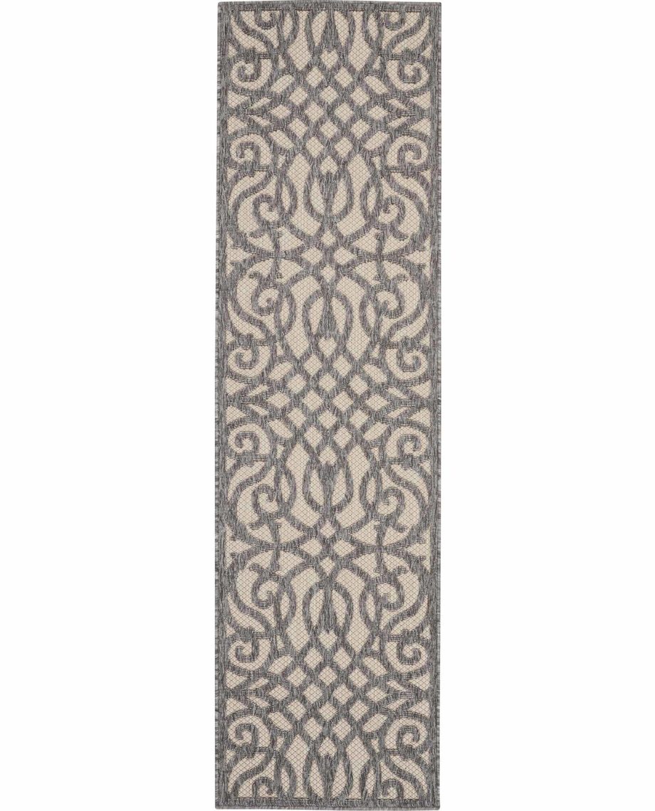 Nourison rug COZUMEL CZM04 CRMGY CREAM GREY 2x8 099446768520