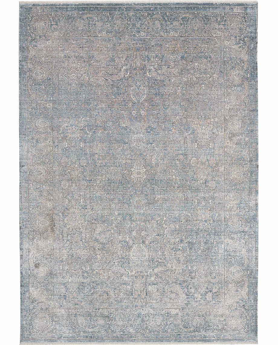 Nourison rug STARRY NIGHTS STN01 CRMBL CREAM BLUE 5x7 099446736802