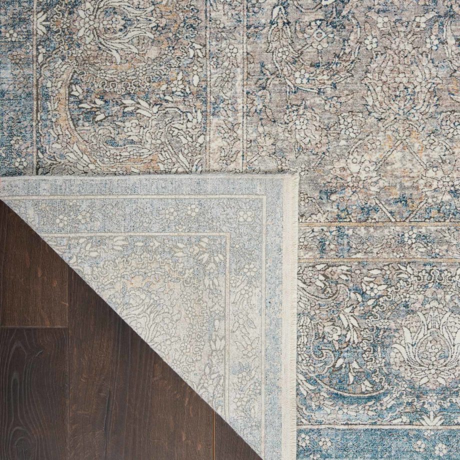 Nourison rug STARRY NIGHTS STN01 CRMBL CREAM BLUE 5x7 099446736802 CRB C