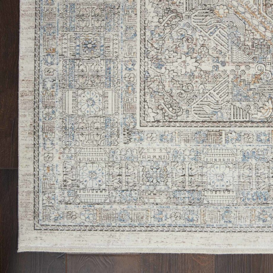 Nourison rug STARRY NIGHTS STN02 CRMGY CREAM GREY 5x7 099446745514 CR C