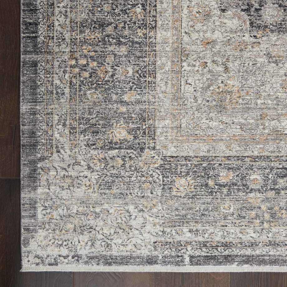Nourison rug STARRY NIGHTS STN05 CHACM CHARCOAL CREAM 5x7 099446745576 CR C