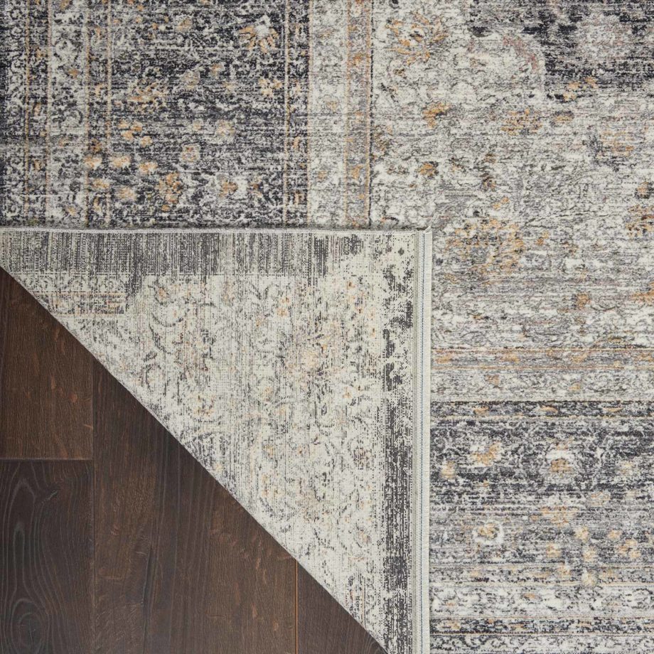 Nourison rug STARRY NIGHTS STN05 CHACM CHARCOAL CREAM 5x7 099446745576 CRB C