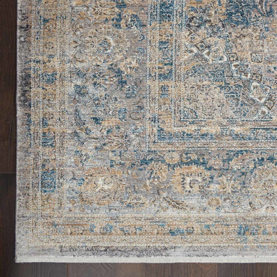 Nourison rug STARRY NIGHTS STN06 CRMBL CREAM BLUE 5x7 099446745583 CR C