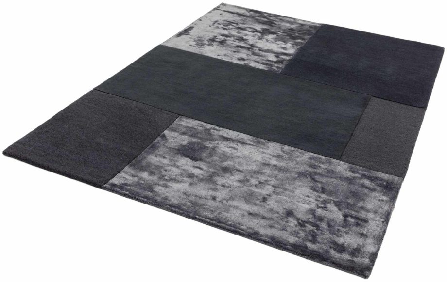 Asiatic rug Londres Charcoal detail 1