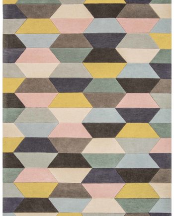 Asiatic rug Pompidou Honeycomb Pastel 1