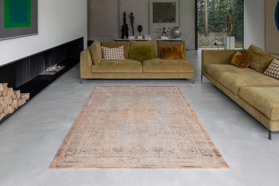 Louis De Poortere rug LX 9067 Fading World Medallion Salmon interior 1