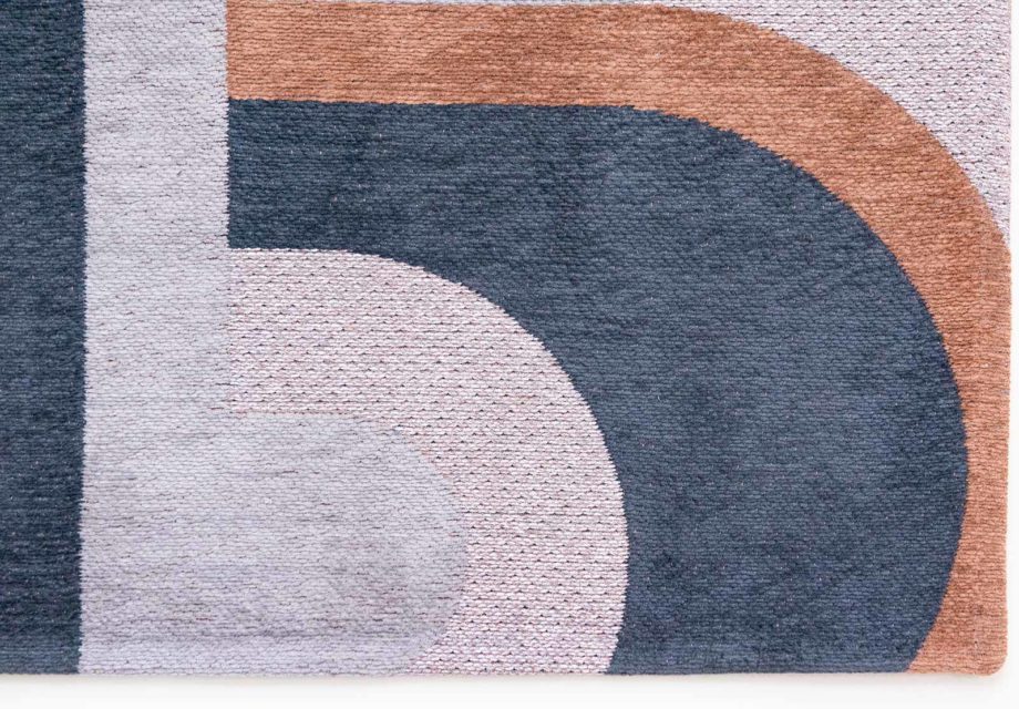 Louis De Poortere rug LX 9196 Nuance Module Camel Blue corner