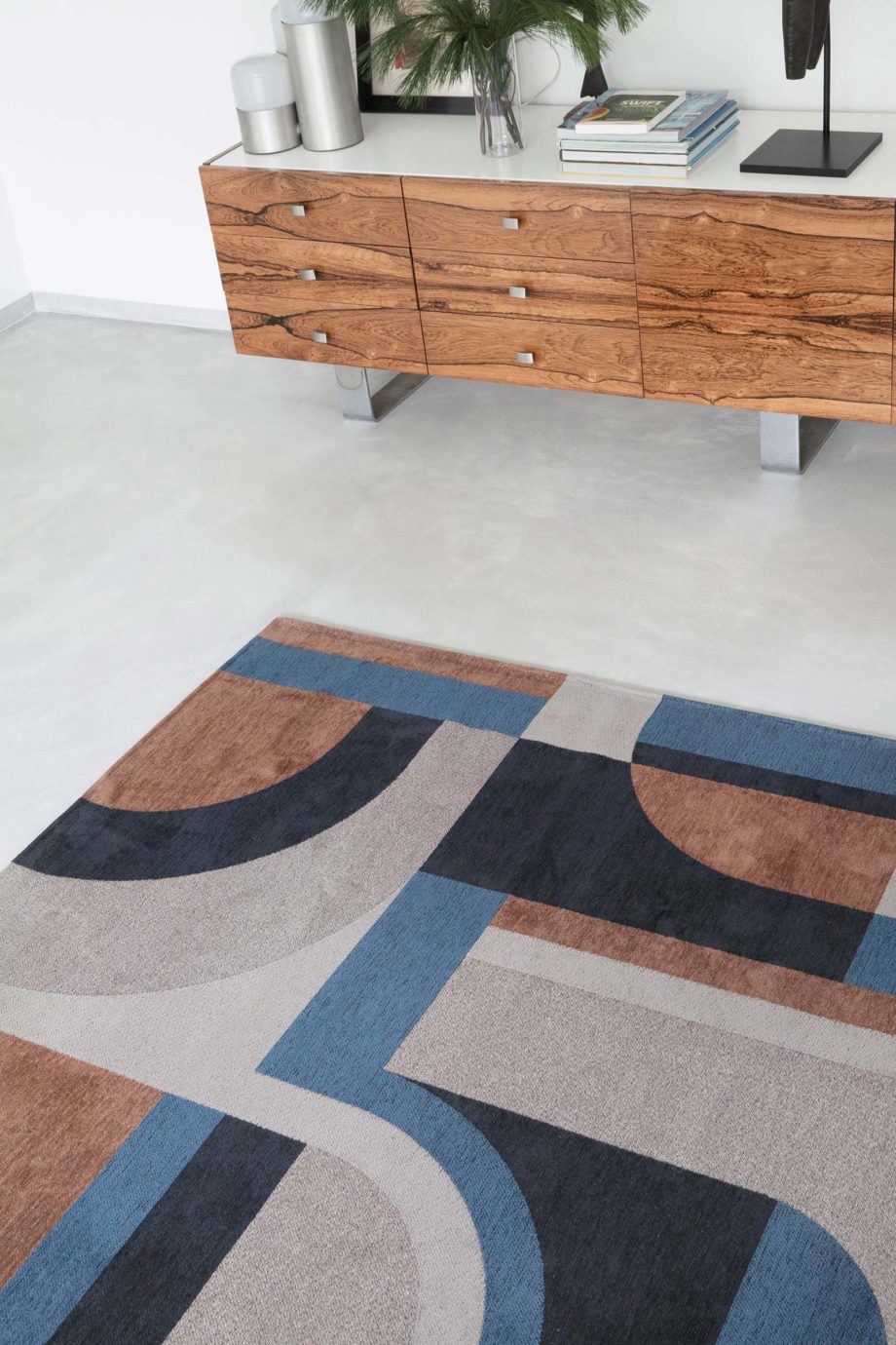 Louis De Poortere rug LX 9196 Nuance Module Camel Blue interior 6