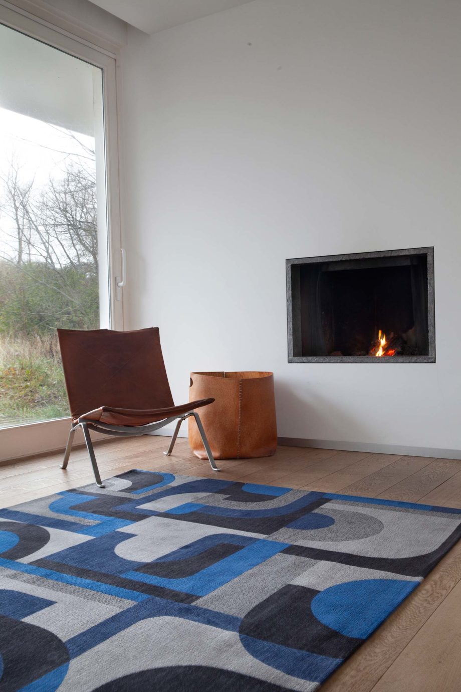 Louis De Poortere rug LX 9207 Nuance Module Weimar Blue interior 2