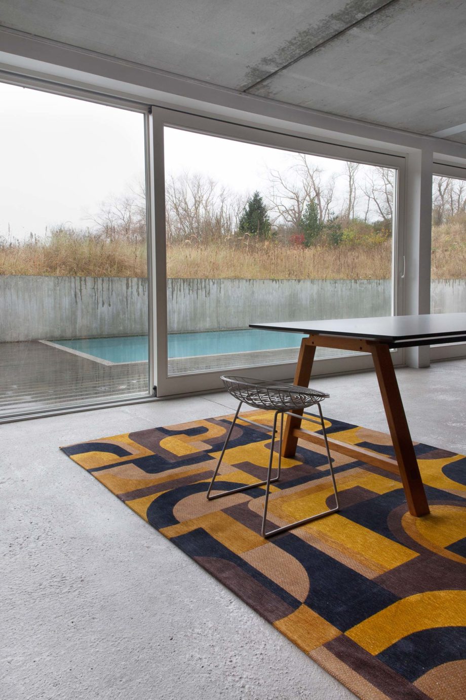 Louis De Poortere rug LX 9210 Nuance Module Yellow Meyer interior 2