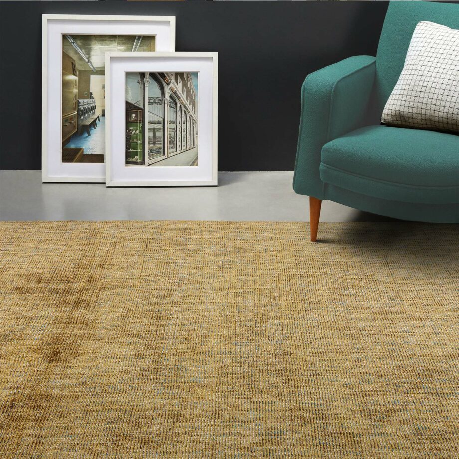 Asiatic Aston ochre rug ls