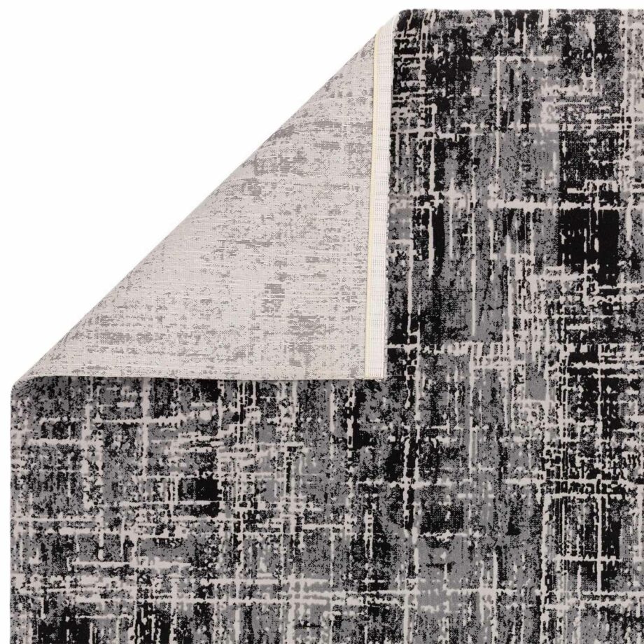Asiatic Kuza abstract black rug 3