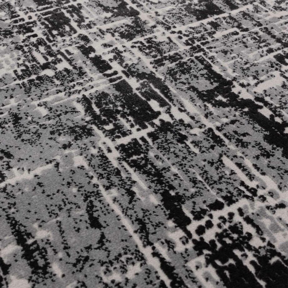 Asiatic Kuza abstract black rug 4