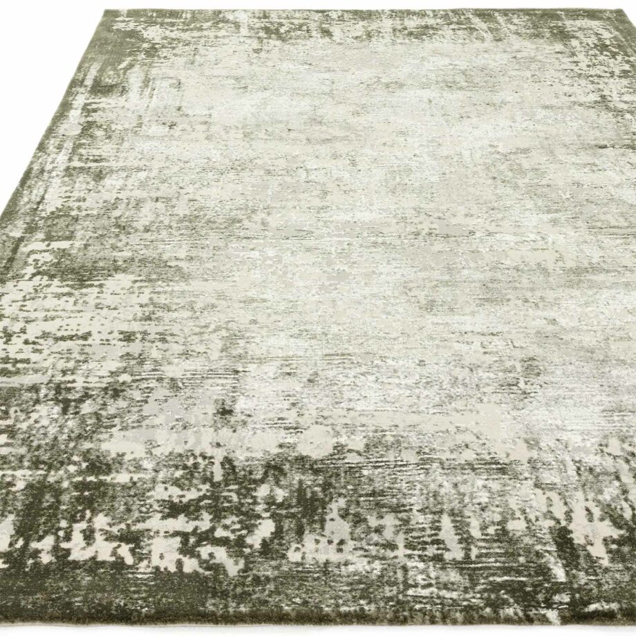 Asiatic Kuza border green rug 1
