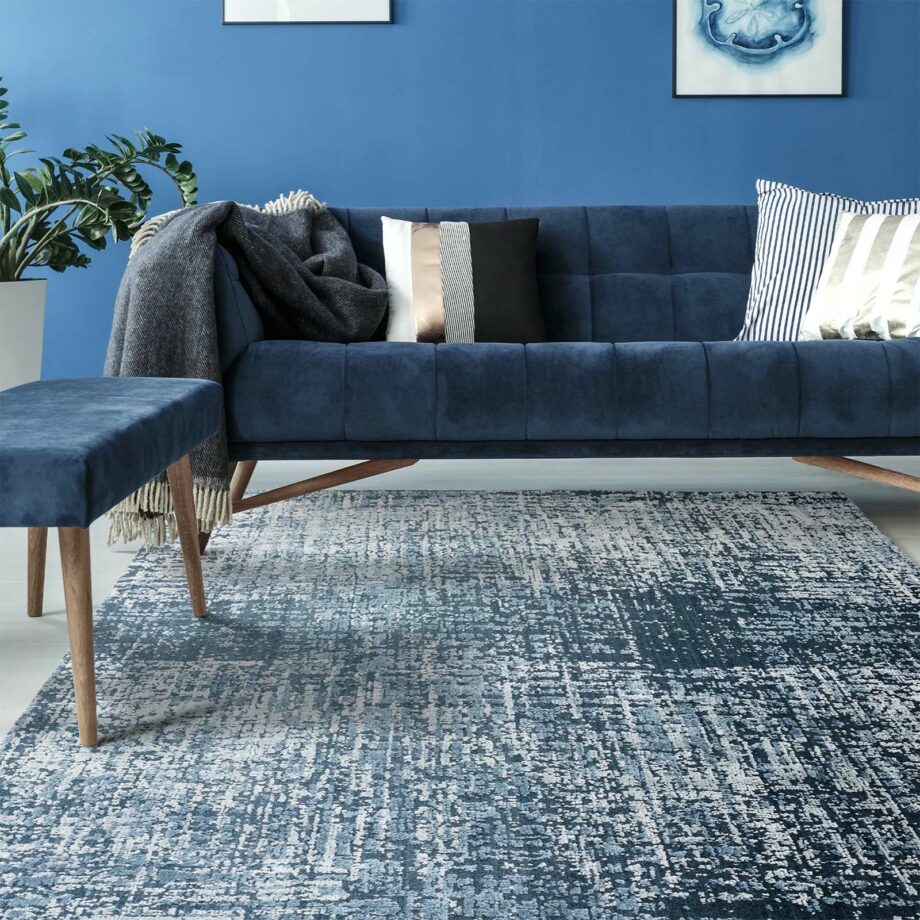 Asiatic Torino petrol blue rug ls