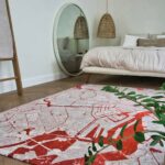 Louis De Poortere rug Cities Amsterdam 9323 Orange Cut interior 1