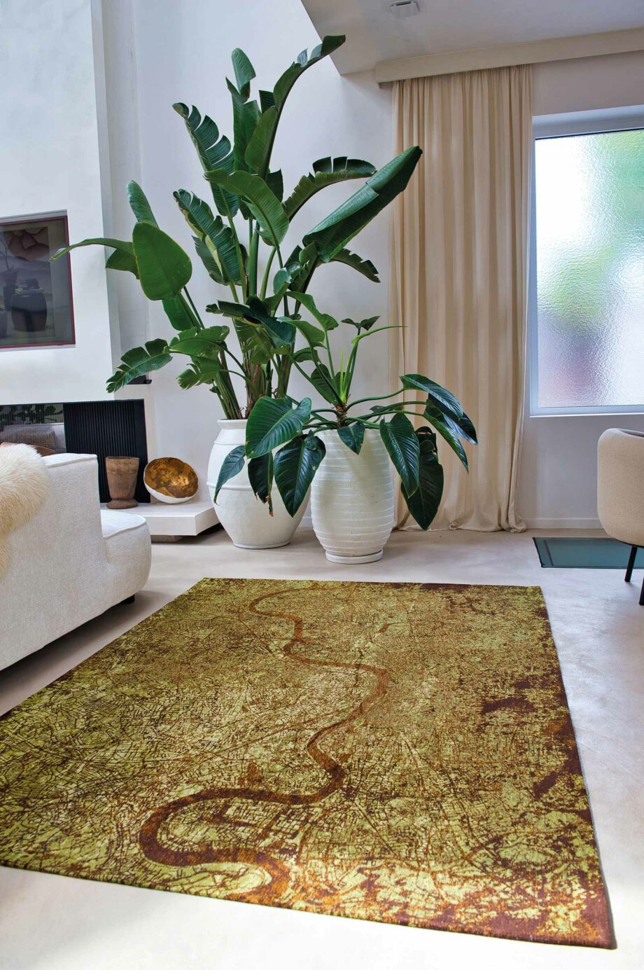 Louis De Poortere rug Cities London 9320 Green Meadows interior 1