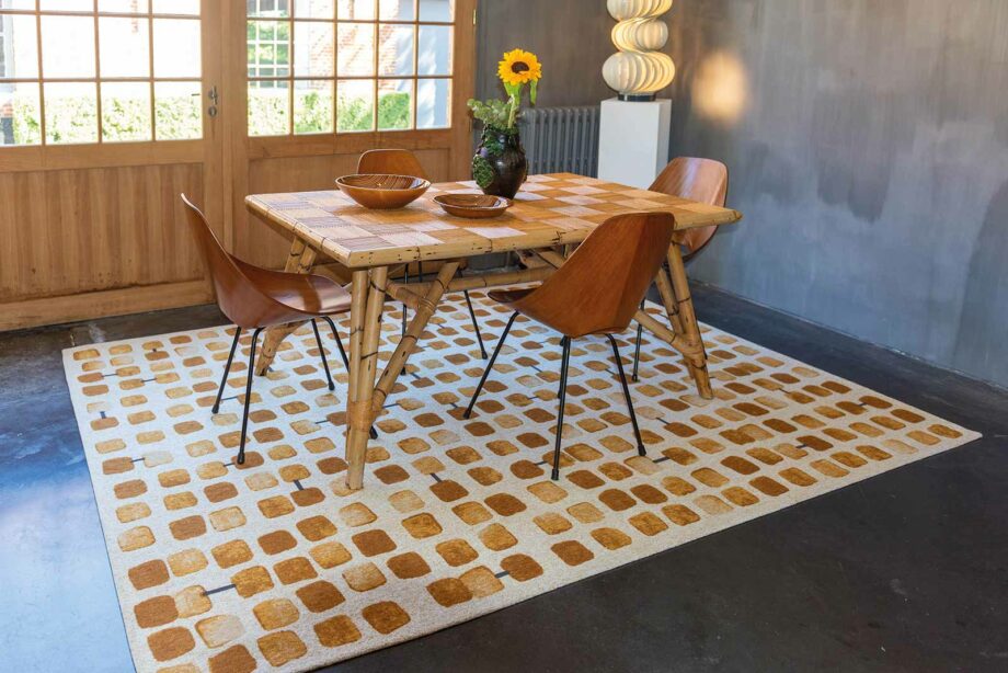 Louis De Poortere rug Craft Cobblestone 9346 Peach Party interior 2