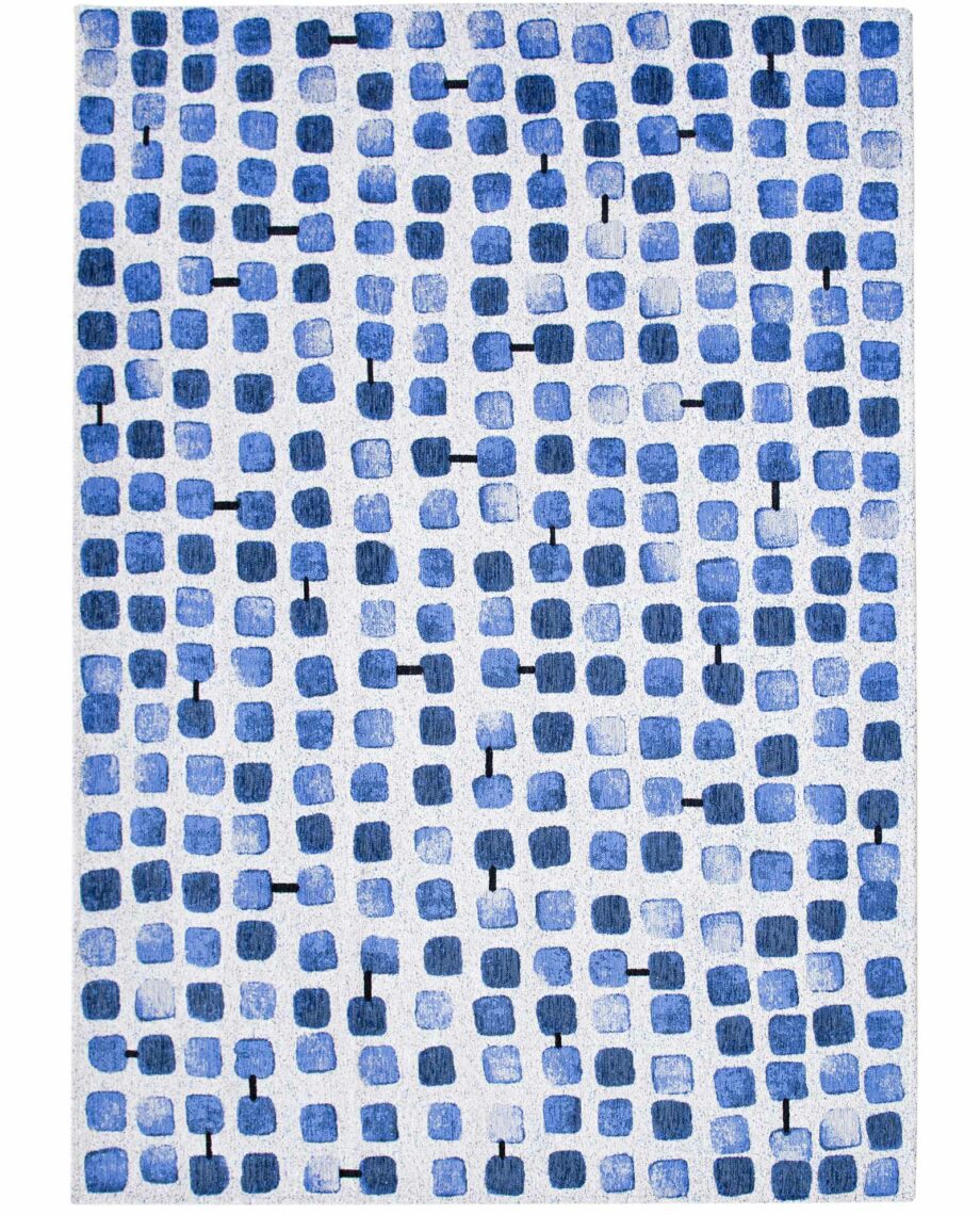 Louis De Poortere rug Craft Cobblestone 9348 Amparo Blues