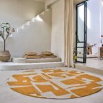 Louis De Poortere rug Craft Papercut 9367 Curry interior 1