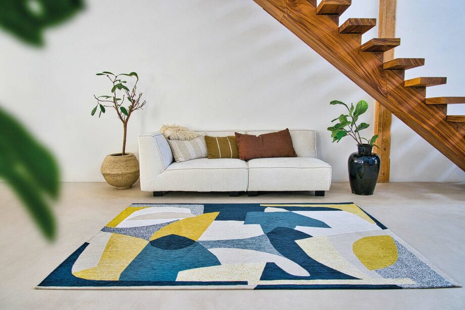 Louis De Poortere rug Gallery Shapes 9369 Duck Song interior 1