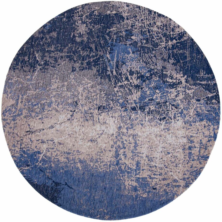 Louis De Poortere 8629 Mad Men Cracks Abyss Blue round