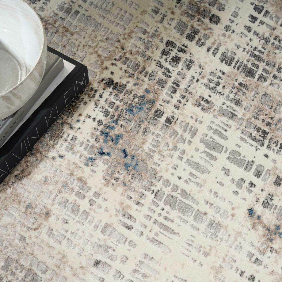 Calvin Klein rug Infinity CK022 IFN01 BLMTC BLUE MULTICOLOR 5x7 099446079008 interior 2